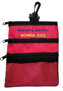 Custom Ditty Bags Red Swinging Front