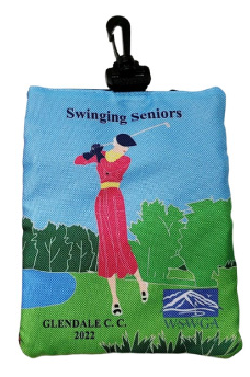 Custom Ditty Bags Red Swinging Seniors Back