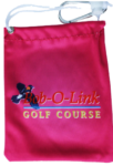 Custom Golf Tee Bags Birds of feather Front New Pink