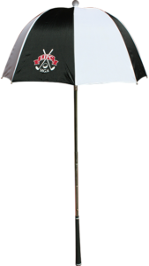 Custom Golf Umbrella White Black