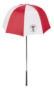 Custom Golf Umbrella drizzle stick red white