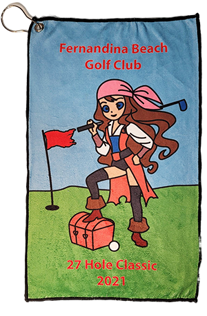 Custom Golf towel pirate