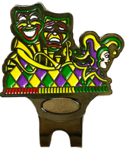 Custom Mardi Gras Carnival float hat clip