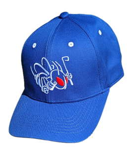 Custom golf hats blue with logo