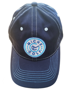 Custom golf hats dark blue