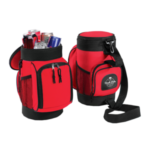 RED COOLER BAG WITH LOGO